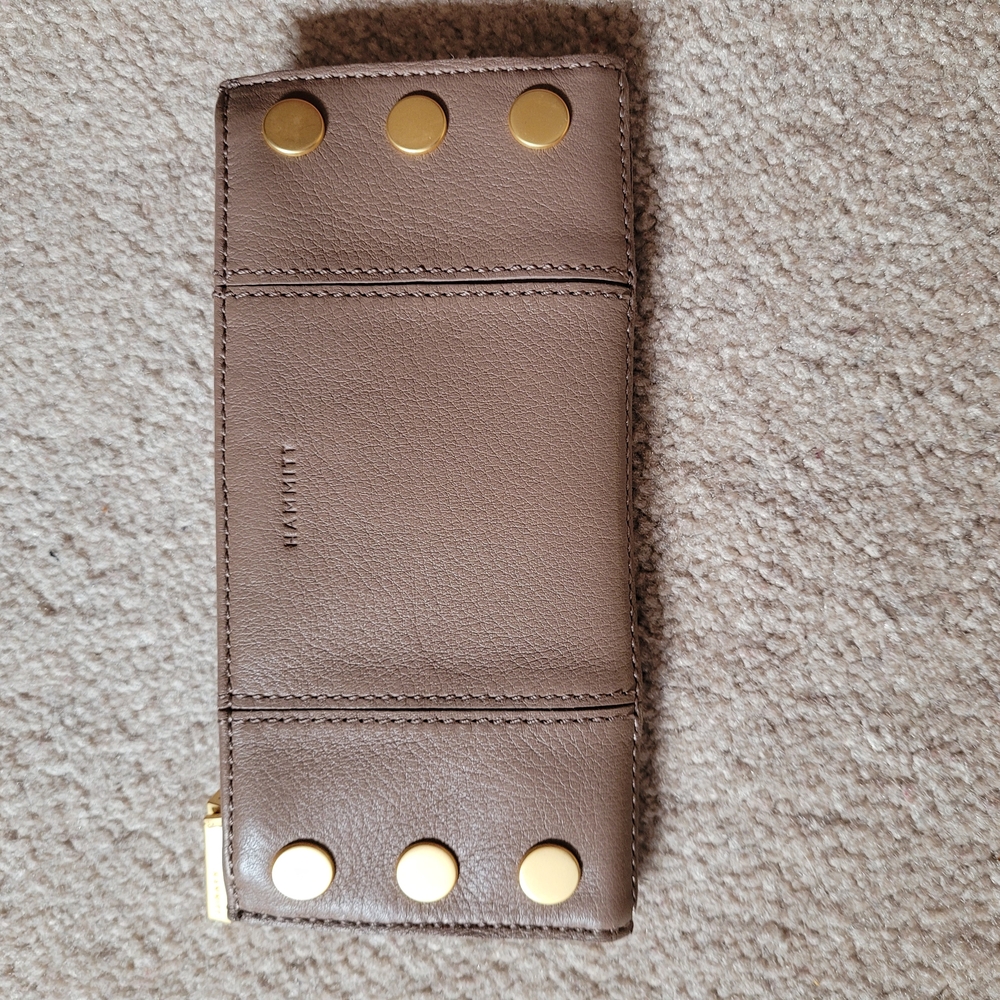 NWOT HAMMITT 110 NORTH WALLET IN SCULPTED TAUPE
